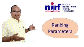 NIRF Ranking Parameters  #nirfranking