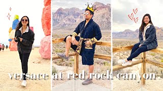 Versace Robe at Red Rock Canyon & Seven Magic Mountains | Viva Las Vegas (Day 2)