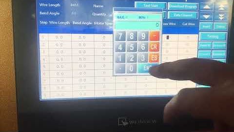 How easy setting programming of the WB Automatic Wire Bending Machine