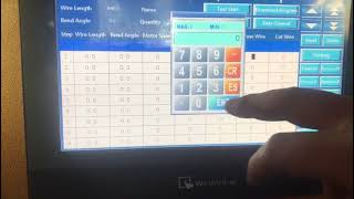 How easy setting programming of the WB Automatic Wire Bending Machine Profile
