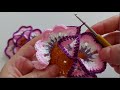 3D How to crochet knitting.. Tığ işi muhteşem örgü modeli battaniye yatak örtüsü vs..