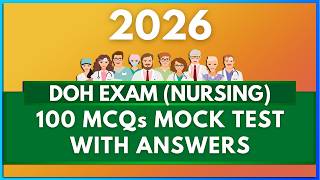 DOH EXAM MOCK TEST 2026 (NURSING) WITH ANSWER | MIHIRAA