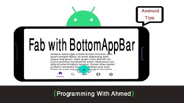 6- FloatingActionButton with BottomAppBar