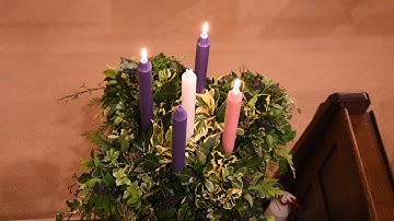 Lighting of third Advent Candle