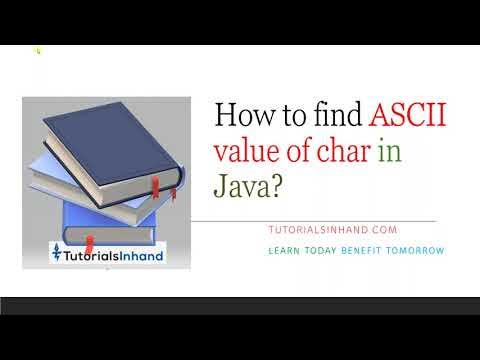 how to get ascii value of char in java - YouTube