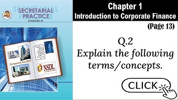 SYJC-SP, Digital Guide, Chapter 1-Introduction to Corporate Finance, Q.2, Page 13