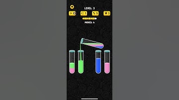 COLOR WATER SORT 3D level 3 #game#likefollowsubscribe#free #passtime#watersortpuzzle