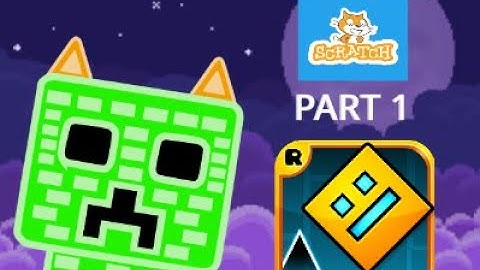 Making a simple Geometry dash game on scratch part 1