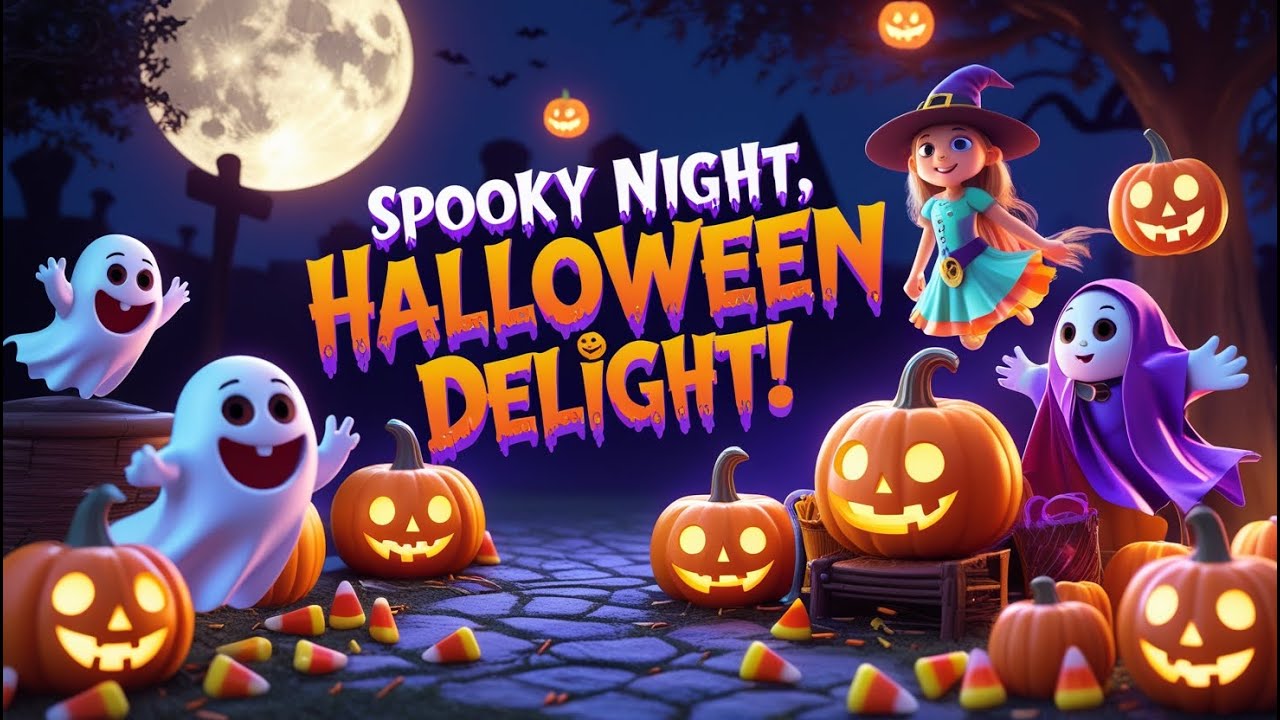Spooky Night Happy Halloween Song for Kids | Best Halloween Song🎃 | Fun ...