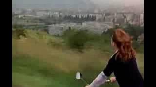 Girl driving her moped