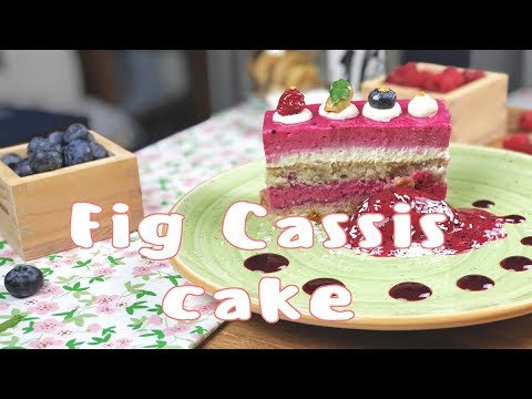 Инжиро-черносмородиновый торт из аниме Antique Bakery. Мусс из черной смородины| Fig cassis cake Инжиро-черносмородиновый торт из аниме Antique Bakery. Мусс из черной смородины| Fig cassis cake