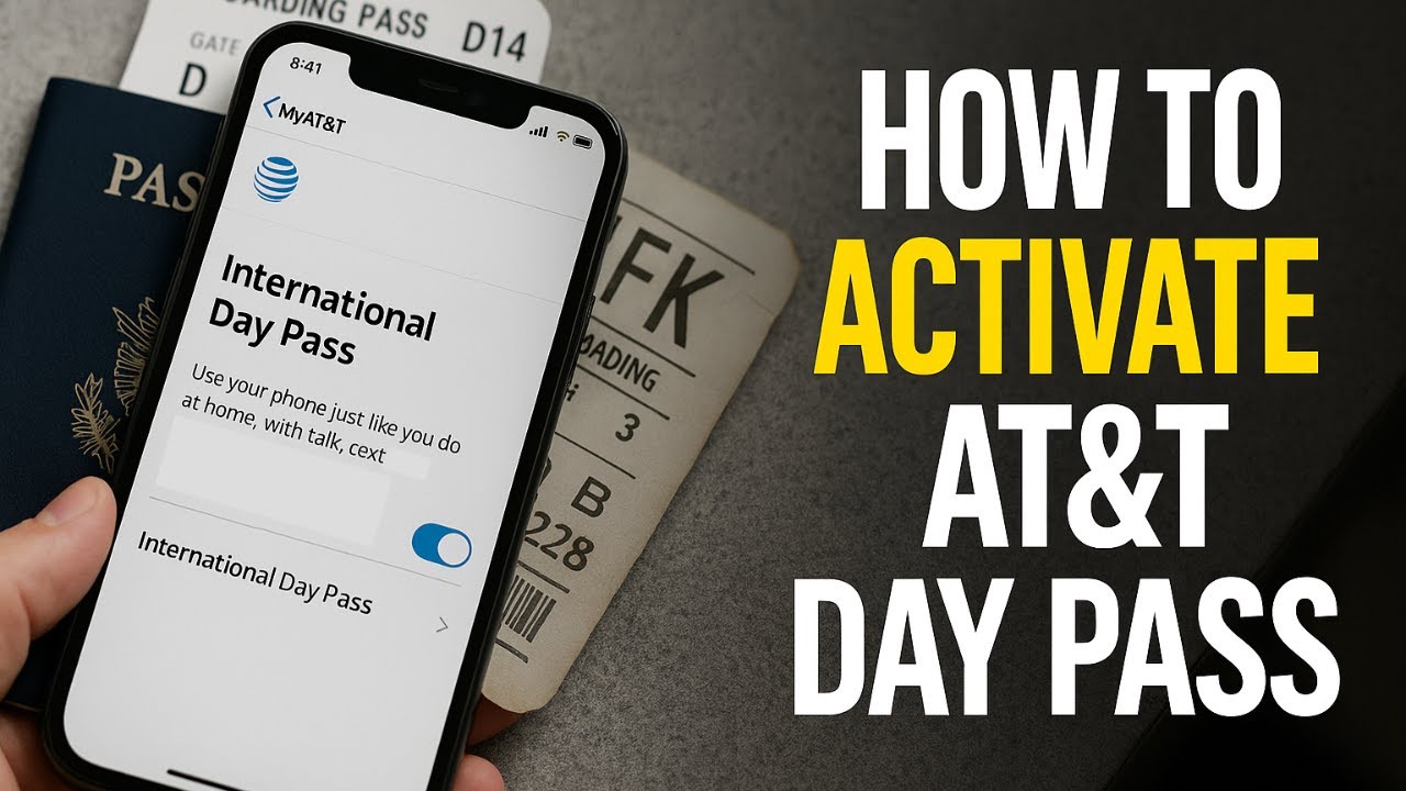 Как активировать международный дневной пропуск AT&T (EASY 2025)