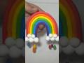 How to Make a Colorful Rainbow With Clay  #clay #diy #plasticine #creativity #rainbow #clay art