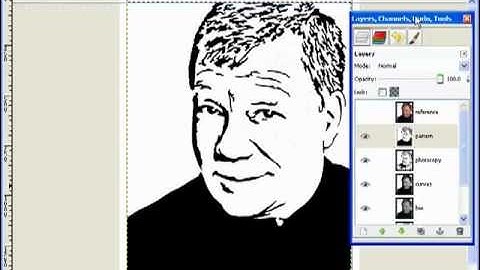 Creating Scroll Saw Portrait Patterns Using GIMP - L8