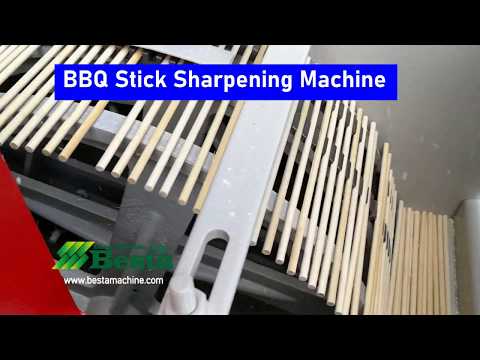Bamboo and Wood BBQ Stick Making Machine, Skewer Sharpening Machine