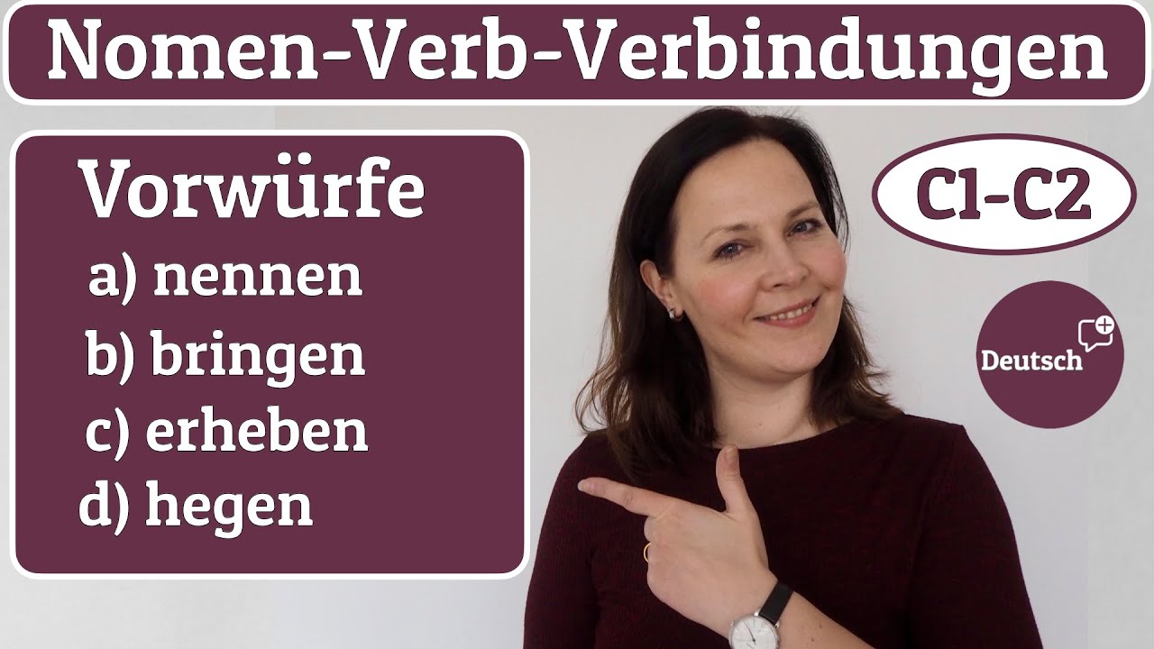 Nomen Verb Verbindungen | Deutsch lernen B2