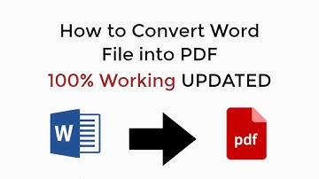 How to Convert Word File into PDF Without Software 100% Working