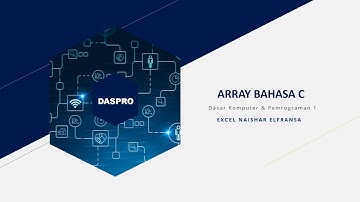 Array Pada Bahasa C || Dasar Pemrograman
