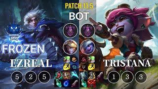 SUP Frozen Ezreal vs Tristana Bot - KR Patch 11.5