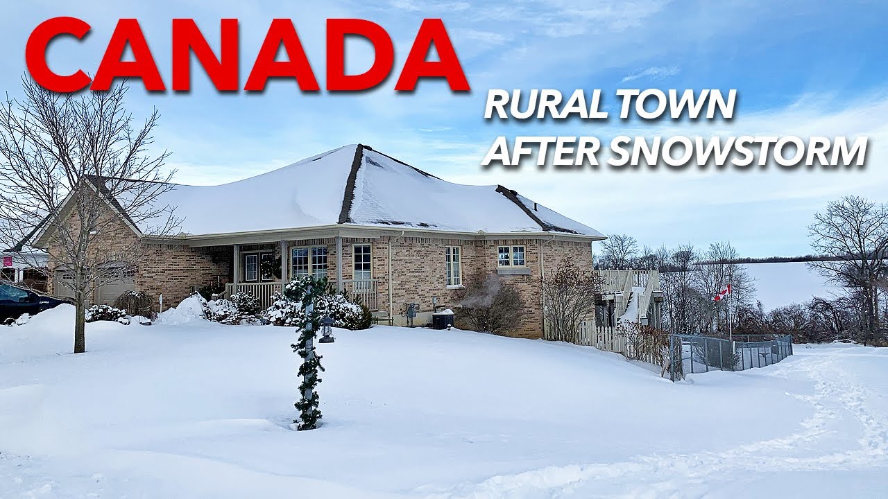 How do Canadians live Rural town in Ontario after snowstorm YouTube