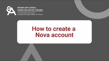 How to create a Nova account
