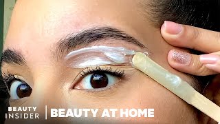 How To Wax Your Eyebrows Step By Step | Beauty At Home