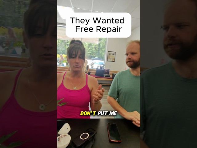 THEY WANTED FREE REPAIR‼️ #smartphone #brokenfix #tablet #problemfix #gaming #brokenscreen