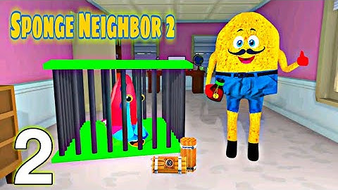 Sponge Family Neighbor 2 : Squid Escape 3D - Full GamePlay Walkthrough Part 2 (Android,iOS)