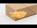 Ecofriendly kraft paper flip open box