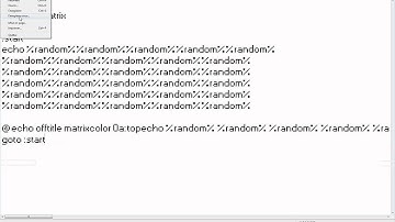▌Hack ▌ ►Tuto .bat "Effet Matrix"