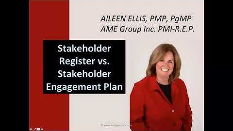 Sample Questions for the PMP Exam SH Register vs SH Engagement Plan with Aileen