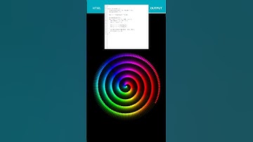 Mesmerizing Rainbow Spiral Animation.   #JavaScript  #Programming #CodeArt #GenerativeArt #HTML #CSS