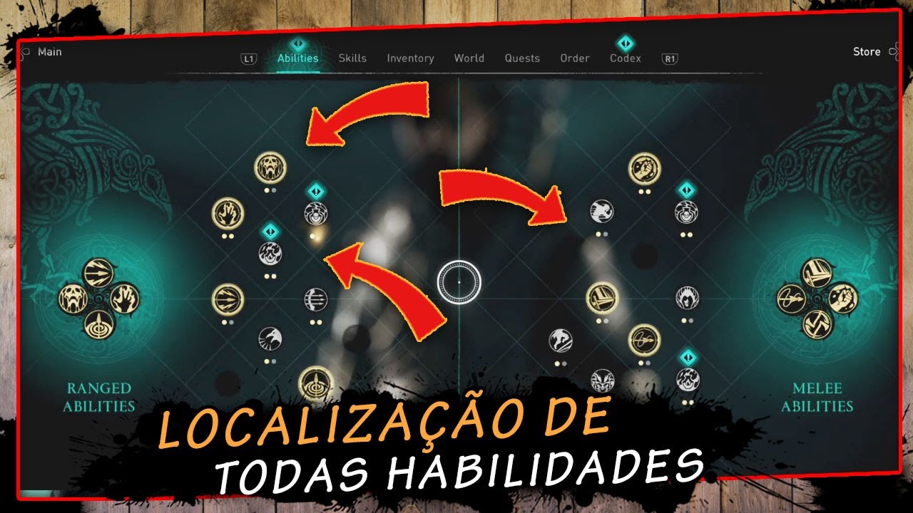 Miniatura do vídeo Assassin's creed valhalla, Localização de todas as habilidades  | super dica