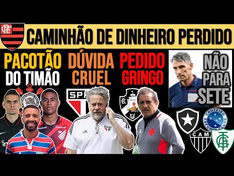 TIMÃO QUER C.ALEXANDRE, BORRÉ E ERICK! TÉCNICO DO SP; FLA PERDE $; VASCO TENTA MEIA; FALCAO, BOTA E+
