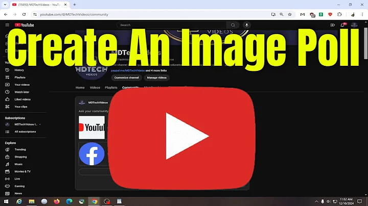 How To Create An Image Poll On YouTube