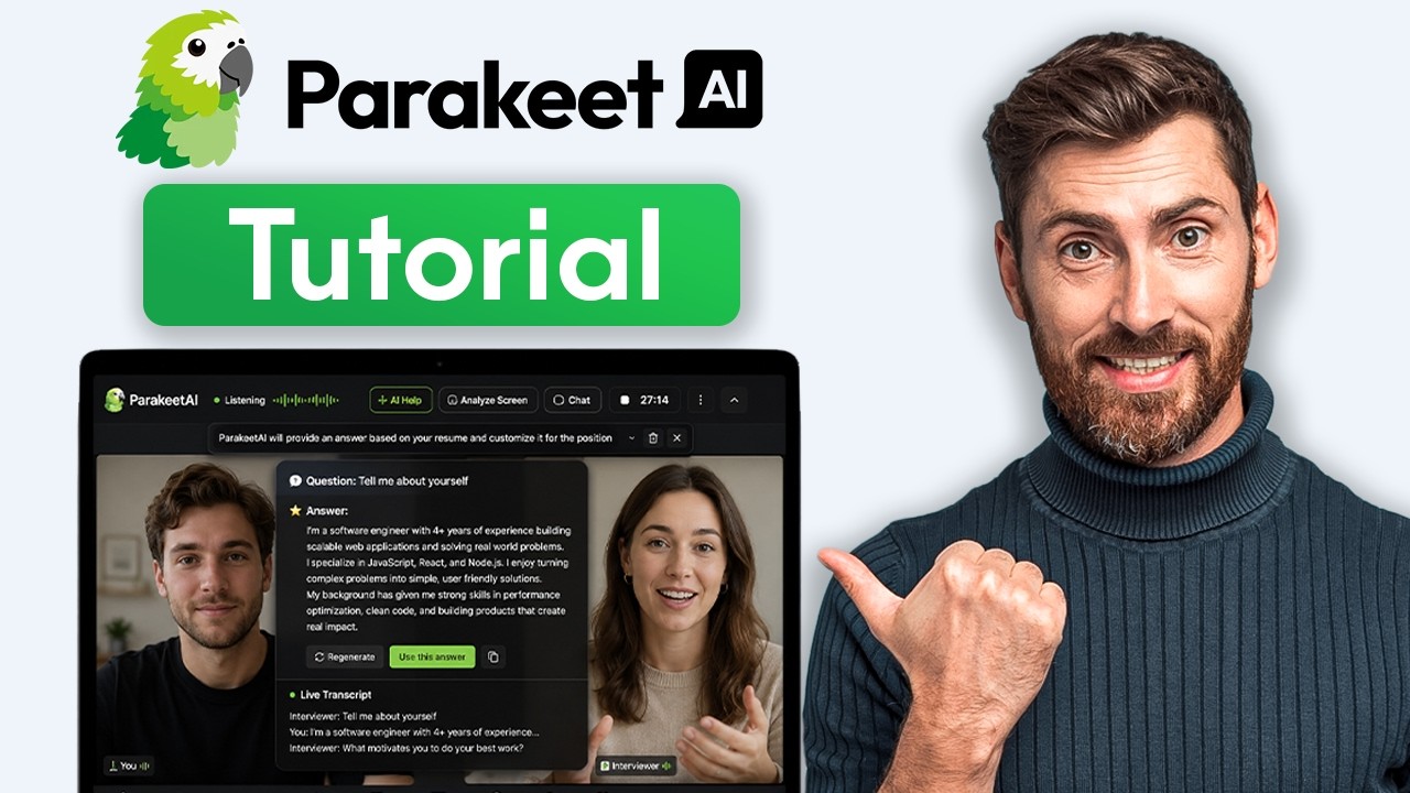 Parakeet Ai Tutorial (2026) | How To Use Parakeet Ai For Interviews