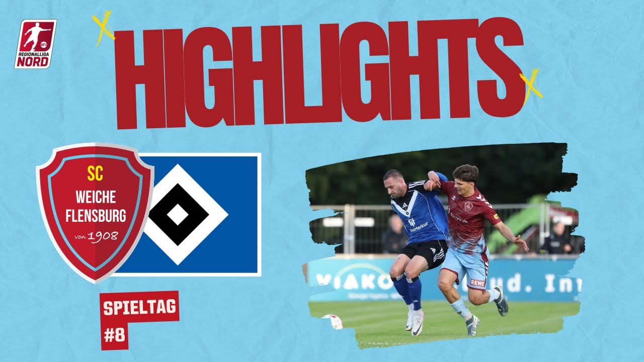 8. Spieltag Regionalliga Nord 25/26 | SC Weiche Flensburg 08 - Hamburger SV II | Highlights