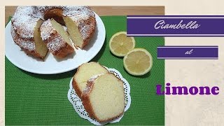 Ciambella al limone con e senza Bimby