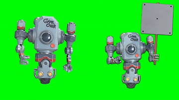 Robot Green Screen Video | VFX | #copyrightfree |#greenscreen