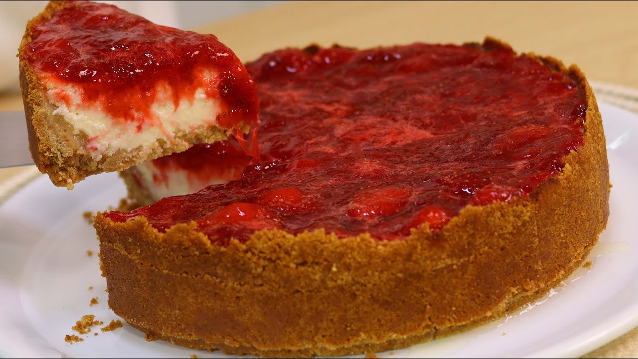 MUITO MAIS ECONÔMICA- FALSA CHEESECAKE DE MORANGO OU TORTA DE MORANGOS -SABOR BEM LEVE -DIKA DA NAKA