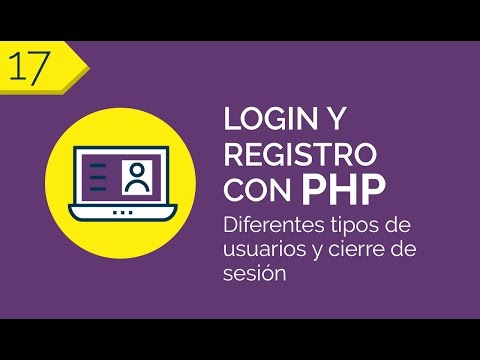 17 - Diferentes tipos de usuario y cierre de sesión | Login y Registro con PHP PDO | @Cursania