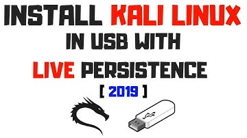 How to install Kali Linux in USB | Live Persistence [ Old Technique ]