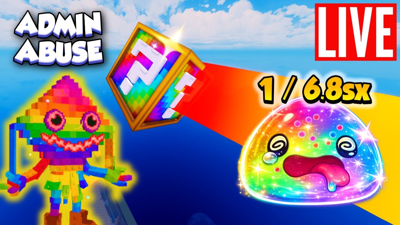 Kick a Lucky Block AND Slime RNG Admin Abuse LIVE! - YouTube