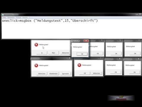 Windows: MessageBox erstellen (2 Ways)