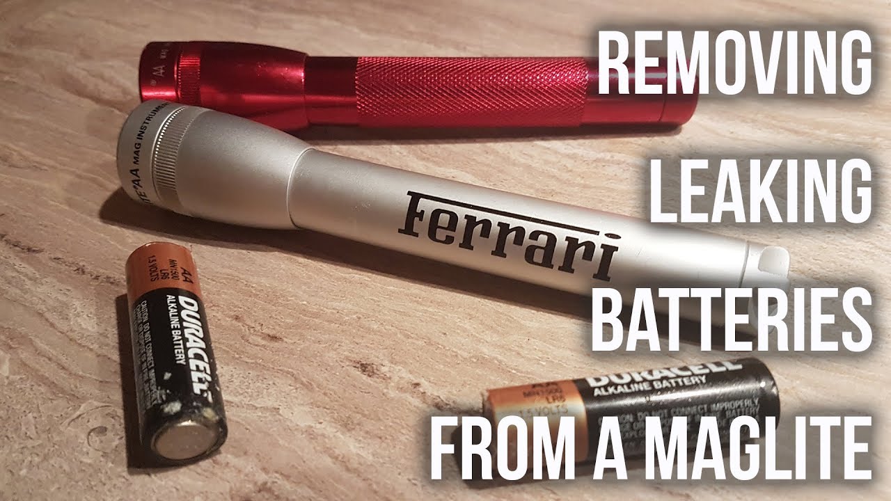 How to Remove Leaking Batteries from a Maglite - YouTube