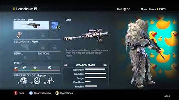 COD Ghosts Sniper Class Setup