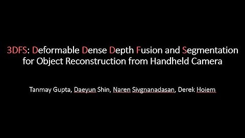 3DFS: A System for 3D Object Reconstruction from a Handheld Camera