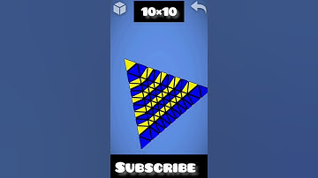 1×1 to 10×10 Pyramid cube in unique way || #youtubeshorts #shortsvideo #shorts