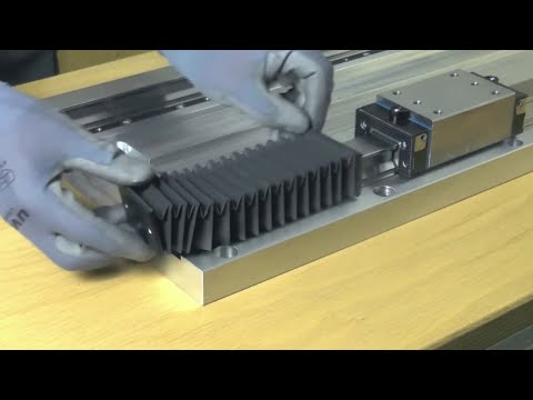 [EN] Bosch Rexroth: Linear Guides - mounting a bellow with end