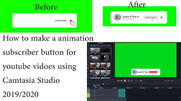 How to make an animation subscriber button for YouTube videos using Camtasia Studio 2019/2020